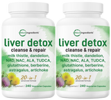 Liver Detox, 480 Veggie Capsules, 20-in-1 Advanced Complex