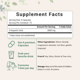 Micro Ingredients D-Aspartic Acid DAA Capsules, 300 counts
