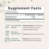 Micro Ingredients DIM Supplement with Black Pepper Extract, 240 capsules