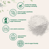 Micro Ingredients Stevia Sweetener Powder with Plant-based Erythritol, 4 Pounds
