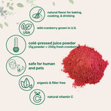 Micro Ingredients Organic Cranberry Juice Powder