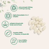 Micro Ingredients 5-HTP+ with Hemp Seed Oil, 240 Softgels