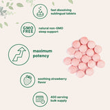 Micro Ingredients Melatonin 20mg Tablets, 400 Counts, Natural Strawberry Flavor