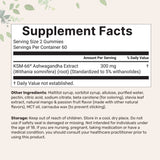 Micro Ingredients KSM-66 Ashwagandha Gummies 300mg, 120 Count