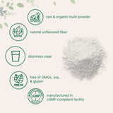 Micro Ingredients Organic Inulin Powder 500g (1.1lb)