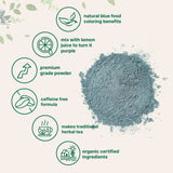 Micro Ingredients Organic Butterfly Pea Flower Powder, 8oz