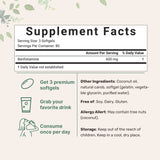 Micro Ingredients Vitamin B1 Benfotiamine, 240 Coconut Oil Softgels