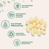 Micro Ingredients Vitamin B1 Benfotiamine, 240 Coconut Oil Softgels