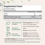 Micro Ingredients Berberine 1000mg with MCT Oil, 240 Softgels