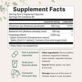 Berberine with Ceylon Cinnamon, Chromium, & Turmeric, 3,000mg Equivalent