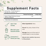 Micro Ingredients Organic Chaga Mushroom Extract 100:1 Powder, 10 Ounce