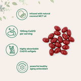 Micro Ingredients CoQ10 240 Softgels with Coconut MCT Oil