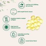 Micro Ingredients Cod Liver Oil 2000mg, 360 softgels