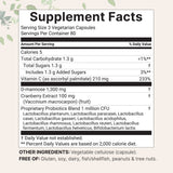 Micro Ingredients Pure D Mannose 1,300mg with Cranberry, 240 Veggie Capsules