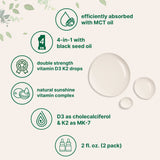 Micro Ingredients Vitamin D3 10000 iu Plus K2 (MK-7) 200 mcg Drops, 2 fl oz – 2 Pack