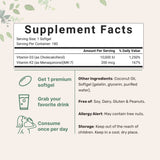 Micro Ingredients Vitamin D3 10,000 IU, 400 Softgels | Virgin Coconut Oil