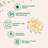 Micro Ingredients Vitamin D3 5,000 IU, 500 Softgels