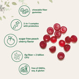 Micro Ingredients Fiber Gummies with Probiotics, 120 Count
