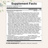 Micro Ingredients Fruits + Veggies and Probiotics, 240 Vegetarian Capsules