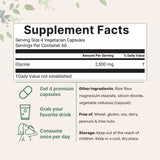 Micro Ingredients Glycine 2,000mg Per Serving, 240 Veggie Capsules
