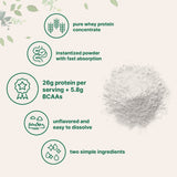 Micro Ingredients Instant Whey Protein Powder Concentrate, 2lbs