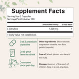 Micro Ingredients L-CITRULLINE Capsules, 1500mg Per Serving