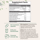 Micro Ingredients Pure Liposomal NAD+ for Women 9,000mg Equivalent, 180 Veggie Capsules