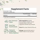 Micro Ingredients Melatonin 10mg, 400 Tablets, Natural Strawberry Flavor