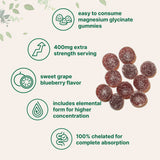 Magnesium Glycinate Gummies 400mg Per Serving, 120 Count
