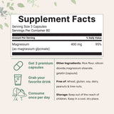 Micro Ingredients Magnesium Glycinate 400mg Per Serving, 240 Capsules