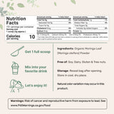 Micro Ingredients Organic Moringa Oleifera Leaf Powder, 1 Pound, Rich in Antioxidants & Immune Vitamins