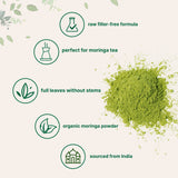 Micro Ingredients Organic Moringa Oleifera Leaf Powder, 1 Pound, Rich in Antioxidants & Immune Vitamins