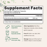 Micro Ingredients NMN 200mg Per Serving 120 Veggie Capsules – 60 Servings