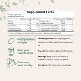 Micro Ingredients Extra Strength Omega 3 Fish Oil Supplements 1,000mg Per Serving, 300 Softgels