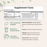Micro Ingredients Triple Strength Omega 3 Fish Oil Supplements 4200mg Per Serving