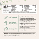 Micro Ingredients Pure Peanut Powder, 4lbs (106 Servings) | 10g Protein & 88% Less Fat