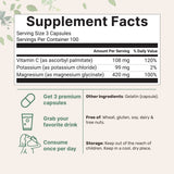 Micro Ingredients Pure Potassium Magnesium Supplement, 300 Capsules