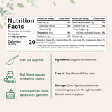 Micro Ingredients Organic Freeze Dried Strawberries Sliced