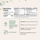 Micro Ingredients Organic Freeze-Dried Strawberry Powder 1 lb