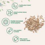 Micro Ingredients Organic Sunflower Seeds, 4lbs, Raw, Unsalted, & Shelled