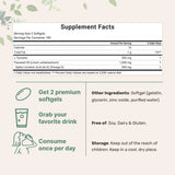 Micro Ingredients L Tyrosine Supplement 500mg with Omega-3, 360 Softgels