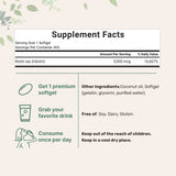 Micro Ingredients Biotin 5,000mcg | 365 Virgin Coconut Oil Softgels