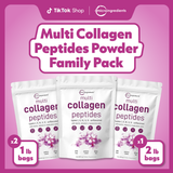 Multi Collagen Peptides Powder Family Pack
