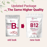 Micro Ingredients Vitamin B12 5000mcg | Methyl B12 Active Form – 240 Chewable Tablets