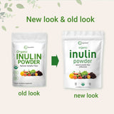Micro Ingredients Unflavored Organic Inulin FOS Powder - 2.2 Pounds