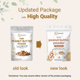Micro Ingredients Pure Peanut Powder, 4lbs (106 Servings) | 10g Protein & 88% Less Fat