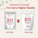 Micro Ingredients Vitamin B12 1,000mcg | Methyl B12 Active Form | 365 Chewable Tablets
