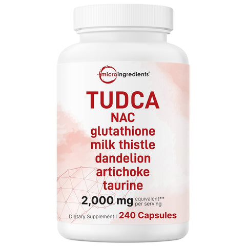Micro Ingredients TUDCA Supplement 2,000mg Equivalent, 240 Capsules